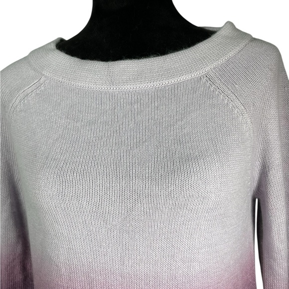 Ann Taylor Purple Ombre Sweater Rabbit Hair Pullover Lavender Bell Sleeves SP - Picture 5 of 13